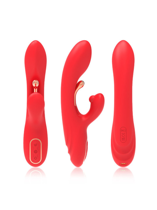 Armony - Vibrador Estimulador Punto G y Clítoris con Lengua Oscilante Rojo