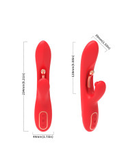 Armony - Vibrador Estimulador Punto G y Clítoris con Lengua Oscilante Rojo