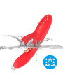 Armony - Vibrador Estimulador Punto G y Clítoris con Lengua Oscilante Rojo