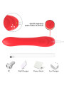 Armony - Vibrador Estimulador Punto G y Clítoris con Lengua Oscilante Rojo
