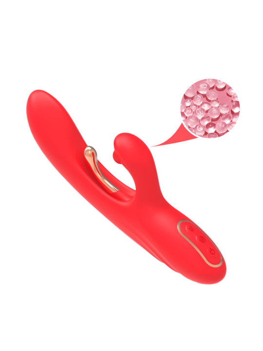 Armony - Vibrador Estimulador Punto G y Clítoris con Lengua Oscilante Rojo