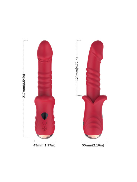 Armony - Dildo Vibrador Estimulador Punto a Rojo