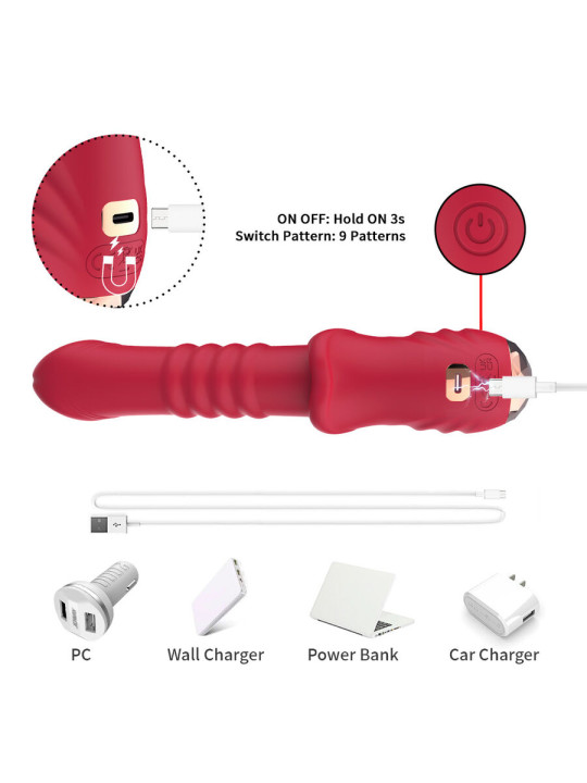 Armony - Dildo Vibrador Estimulador Punto a Rojo