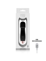 Dolce Vita - Vibrador Recargable Tres Negro 7 Velocidades