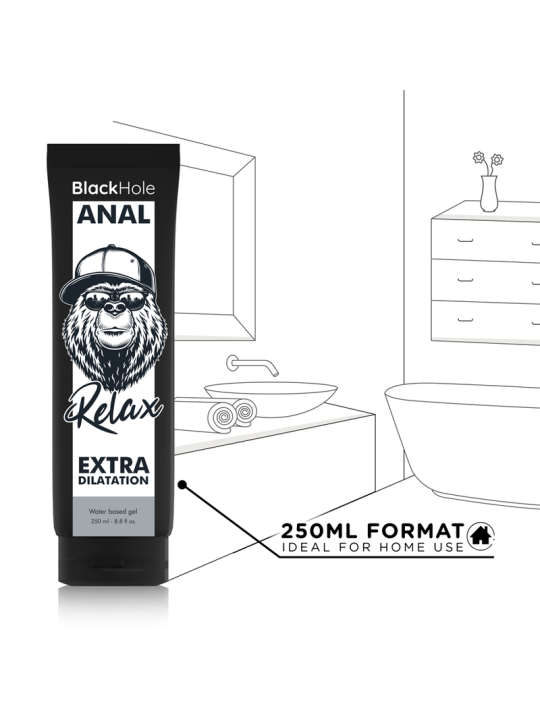 Black Hole - Gel Base Agua Dilatación Anal 250 ml