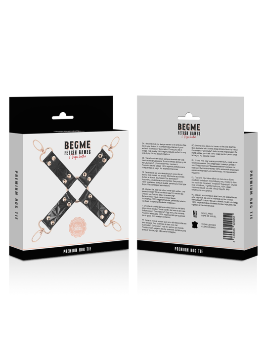 Begme - Black Edition Hog Tie Cuero Vegano