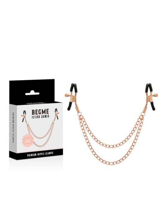 Begme - Black Edition Pinzas Pezones con Cadena