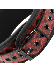 Begme - Red Edition Collar con Cadenas y Pinzas Pezones con Forro de Neopreno