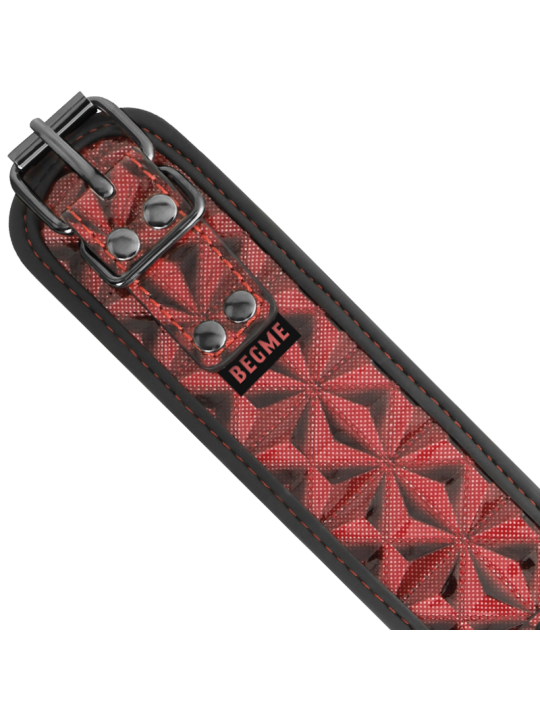 Begme - Red Edition Collar con Cadenas y Pinzas Pezones con Forro de Neopreno