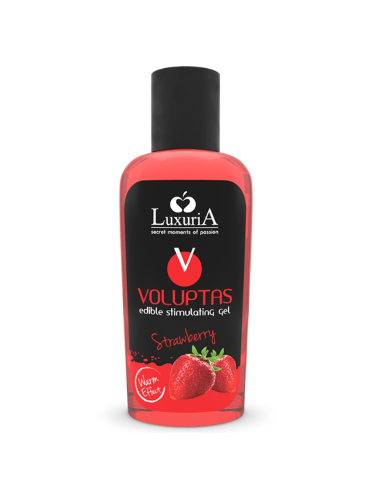 Intimateline Luxuria - Voluptas Gel Masaje Comestible Efecto Calor - Fresa 100 ml