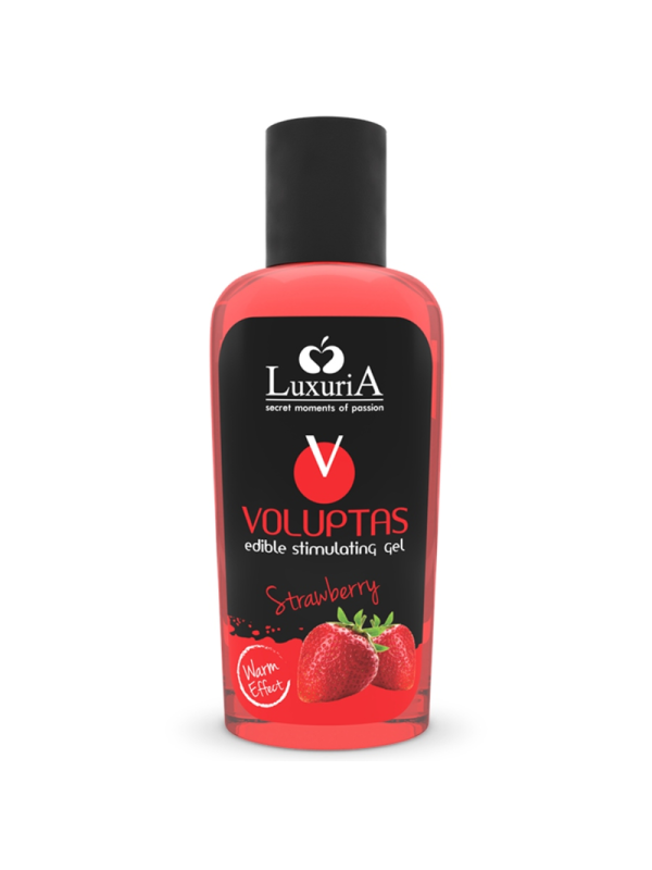 Intimateline Luxuria - Voluptas Gel Masaje Comestible Efecto Calor - Fresa 100 ml