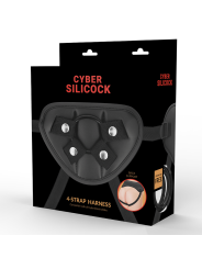 Cyber Silicock - Arnés con 3 Anillas Silicona