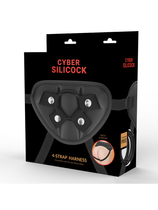 Cyber Silicock - Arnés con 3 Anillas Silicona