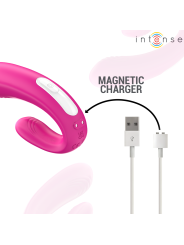 Intense - Janet Estimulador y Vibrador Dual en Forma de U con Control Remoto Rosa