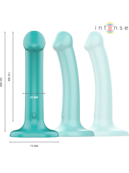 Intense - Katie Vibrador con Ventosa 10 Vibraciones Azul Oscuro Control Remoto