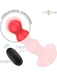 Intense - Cody Vibrador con Ventosa Rojo Control Remoto