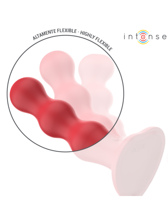 Intense - Cody Vibrador con Ventosa Rojo Control Remoto