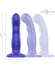 Intense - Shorty Vibrador con Ventosa Azul Control Remoto