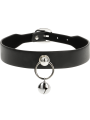 Coquette Chic Desire - Collar Cuero Vegano Accesorio Woman Cascabel/Aro