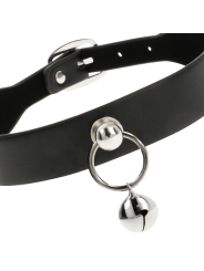 Coquette Chic Desire - Collar Cuero Vegano Accesorio Woman Cascabel/Aro