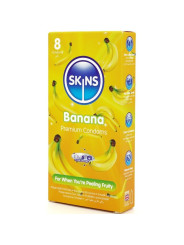 Skins - Preservativos Premium Sabor Plátano pack 8