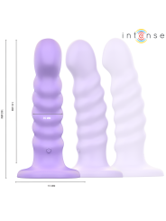 Intense - Brenda Vibrador Talla M Diseño en Espiral 10 Vibraciones Morado Control Remoto