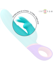 Intense - Mónica Vibrador Rabbit con Estimulador Rotatorio del Punto G Azul