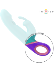 Intense - Mónica Vibrador Rabbit con Estimulador Rotatorio del Punto G Azul