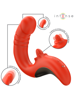 Intense - Paulina Vibrador & Estimulador en Forma de U Rojo