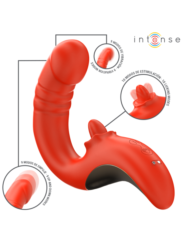 Intense - Paulina Vibrador & Estimulador en Forma de U Rojo