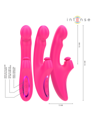 Intense - Emi Vibrador 13,5 cm Multifunción 3 en 1 10 Vibraciones Rosa