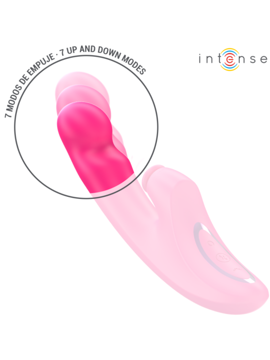 Intense - Emi Vibrador 13,5 cm Multifunción 3 en 1 10 Vibraciones Rosa