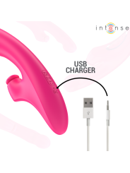 Intense - Emi Vibrador 13,5 cm Multifunción 3 en 1 10 Vibraciones Rosa