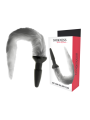 Darkness - Plug Anal Silicona con Cola Gris