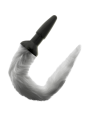 Darkness - Plug Anal Silicona con Cola Gris