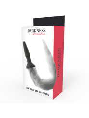 Darkness - Plug Anal Silicona con Cola Gris