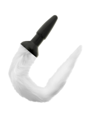 Darkness - Plug Anal Silicona con Cola Blanca