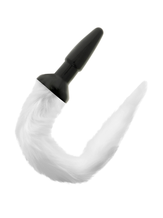 Darkness - Plug Anal Silicona con Cola Blanca