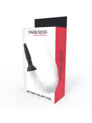 Darkness - Plug Anal Silicona con Cola Blanca