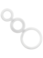 Addicted Toys - Set Anillos Pene y Testículos Clear