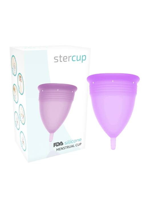 Stercup - Copa Menstrual Fda Silicona Lila - Talla L