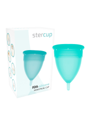 Stercup - Copa Menstrual Fda Silicona Aquamarina - Talla L