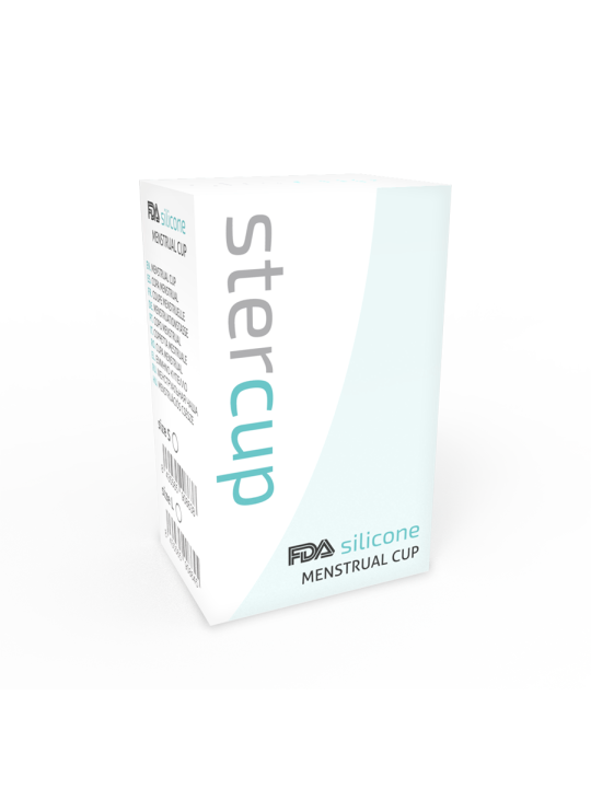Stercup - Copa Menstrual Fda Silicona Aquamarina - Talla L