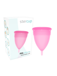 Stercup - Copa Menstrual Fda Silicona Rosa - Talla L