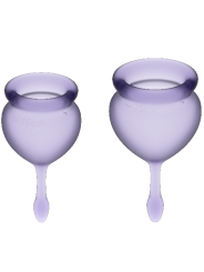 Satisfyer - Feel Good Kit Copa Menstrual Lila 15 + 20 ml