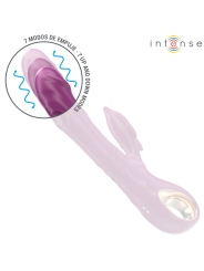 Intense - Halle Vibrador Multifunción con Lengua Estimuladora en Forma de Delfín Morado