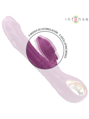 Intense - Halle Vibrador Multifunción con Lengua Estimuladora en Forma de Delfín Morado