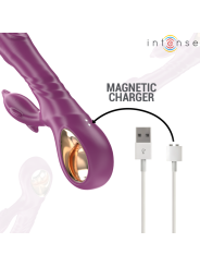 Intense - Halle Vibrador Multifunción con Lengua Estimuladora en Forma de Delfín Morado