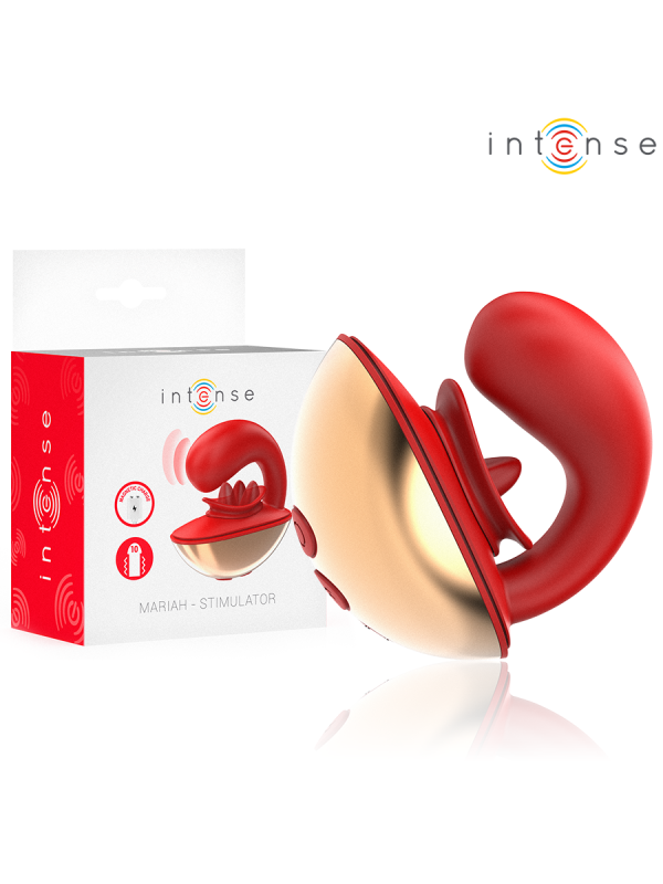 Intense - Mariah Vibrador & Estimulador en Forma de U 10 Vibraciones Rojo