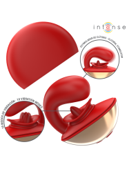 Intense - Mariah Vibrador & Estimulador en Forma de U 10 Vibraciones Rojo